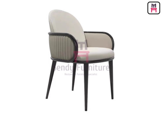 خرید IW-127 Tufted Double Layer Back Wood Restaurant Chair With Armrests 