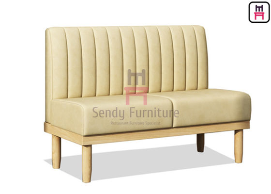 خرید غرفه رستوران چوب جامد 1.2cbm 4ft PU صندلی غرفه روکش دار online manufacture