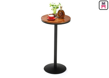22 '' جداول جداول رستوران Bar Round Round Solid Wood Metal Base برای دو تا چهار نفر