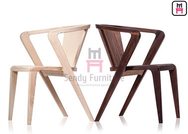 Z Shaped Wood Restaurant Chair صندلی با استفاده از دستگیره های داخلی دست باز
