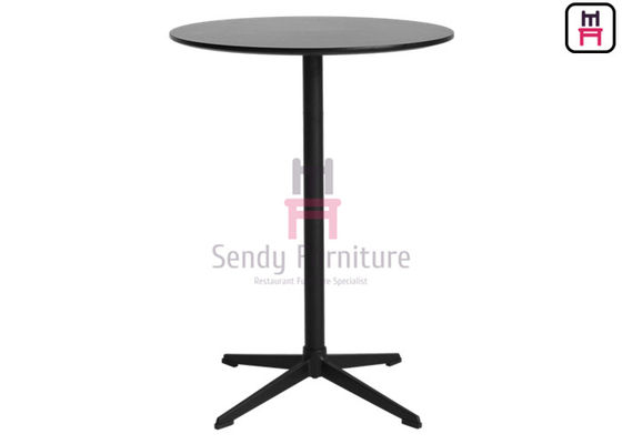 2ft HDF Round Shape High Table با آلومینیوم 4 ستاره پایه / لوله فولادی