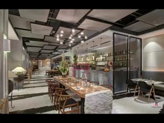 صندلی ناهار خوری چوب خاکستری قهوه ای با دستکش