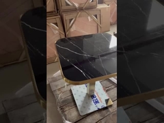 سرامیک بیضی طرح مرمر با میز ناهار خوری درز طلایی