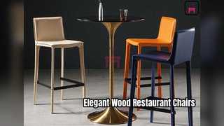 صندلی های رستورانی از چوب جامد برای غذاخوری زیبا