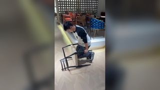 صندلی ناهار خوری مجسمه ای خاکستر چوب طراحی مدرن