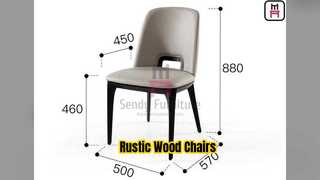 صندلی رستوران چوبی روستیک برای محیط